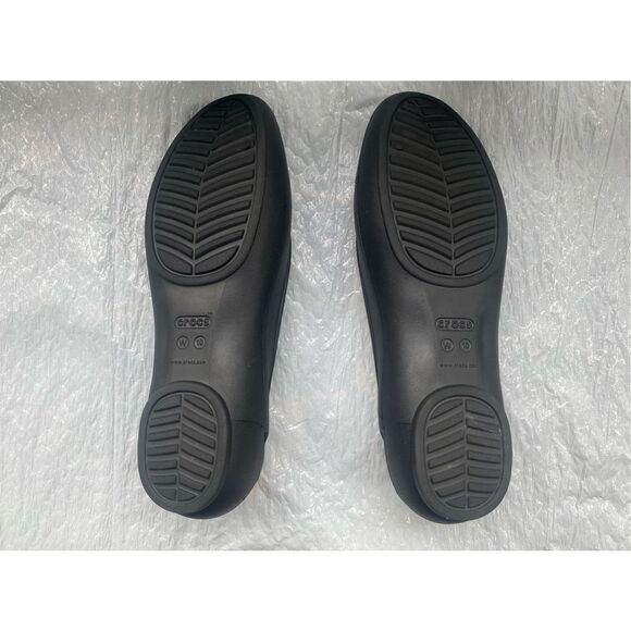 Crocs Women's Kelli Ballet Flat black 8 M US - Picture 4 of 9
